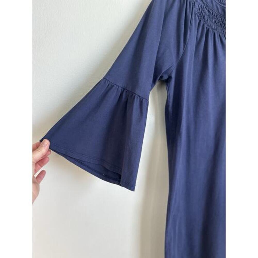 Lilly Pulitzer Teigen True Navy Bell Sleeve Mini Dress 30541 Small Preppy Beach - Picture 4 of 10
